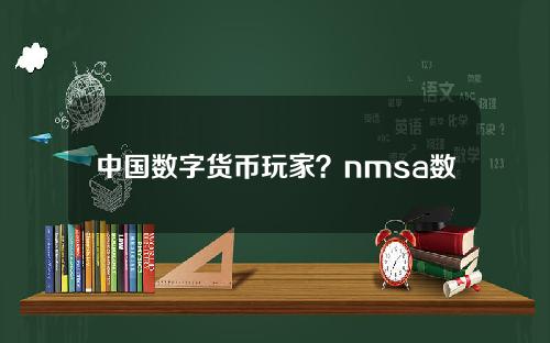 中国数字货币玩家？nmsa数字货币合法吗