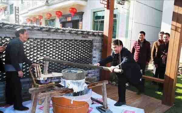 捣年糕磨豆腐等十几项传统民俗活动 过原味年首选磐安