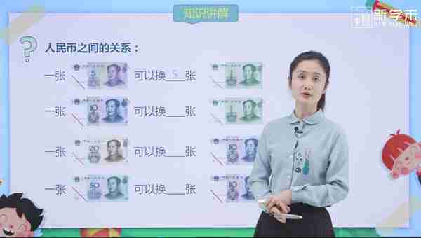 学会人民币的换算，不吃亏上当