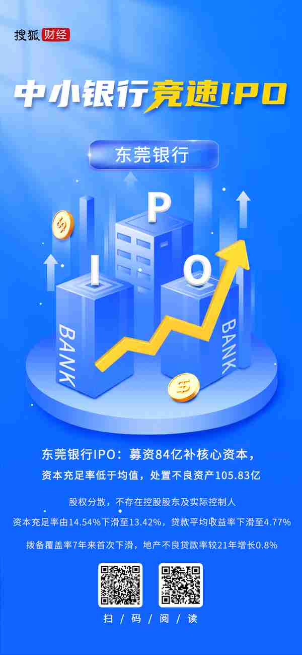 东莞银行IPO：募资84亿补核心资本，资本充足率低于均值