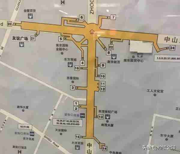 南京新街口，没有24个出口